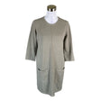 Unisex Hemisphere - Kootud tuunika, suurus 36 - Pruun ()