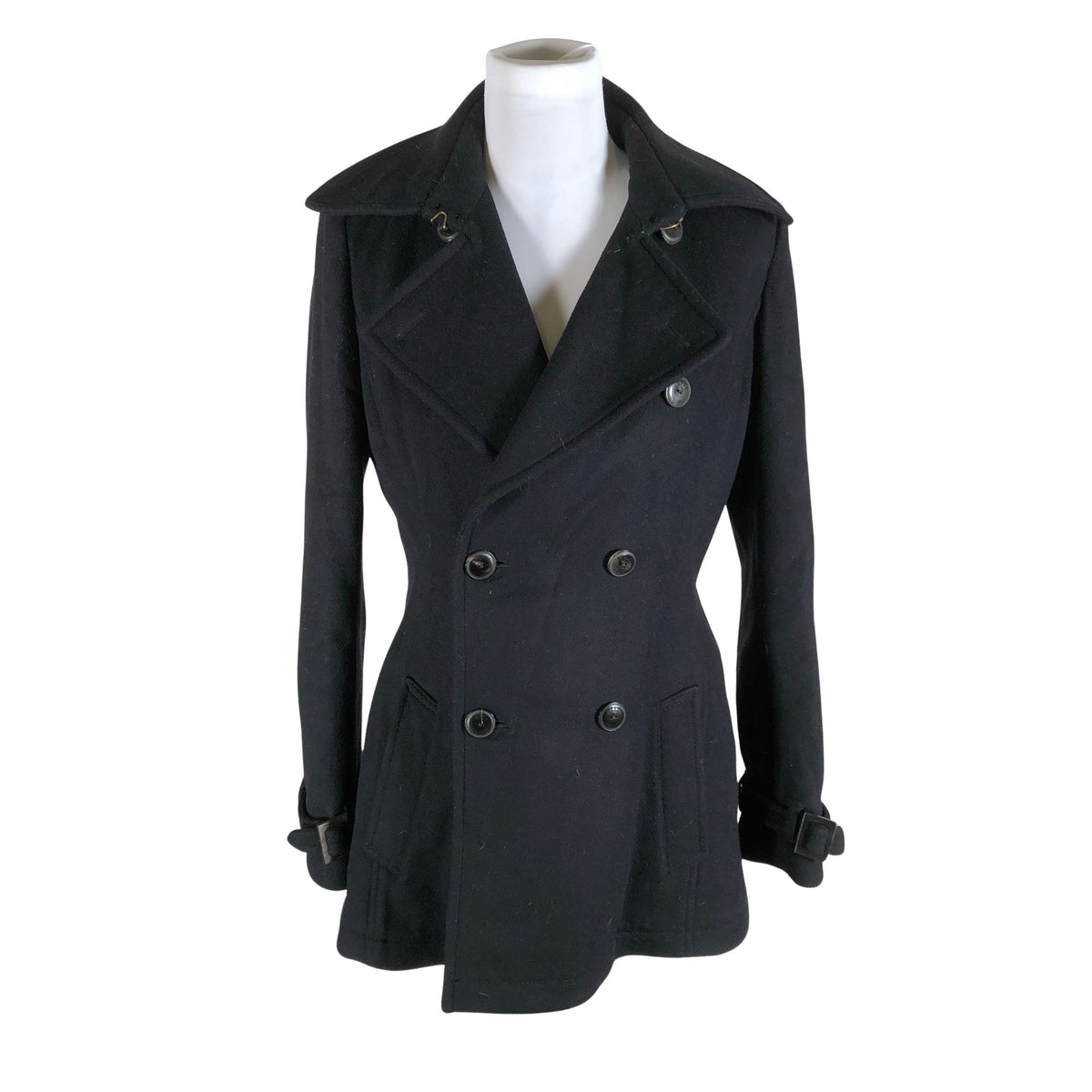 Unisex Daks London - Villane mantel, suurus 34 - Must (1)
