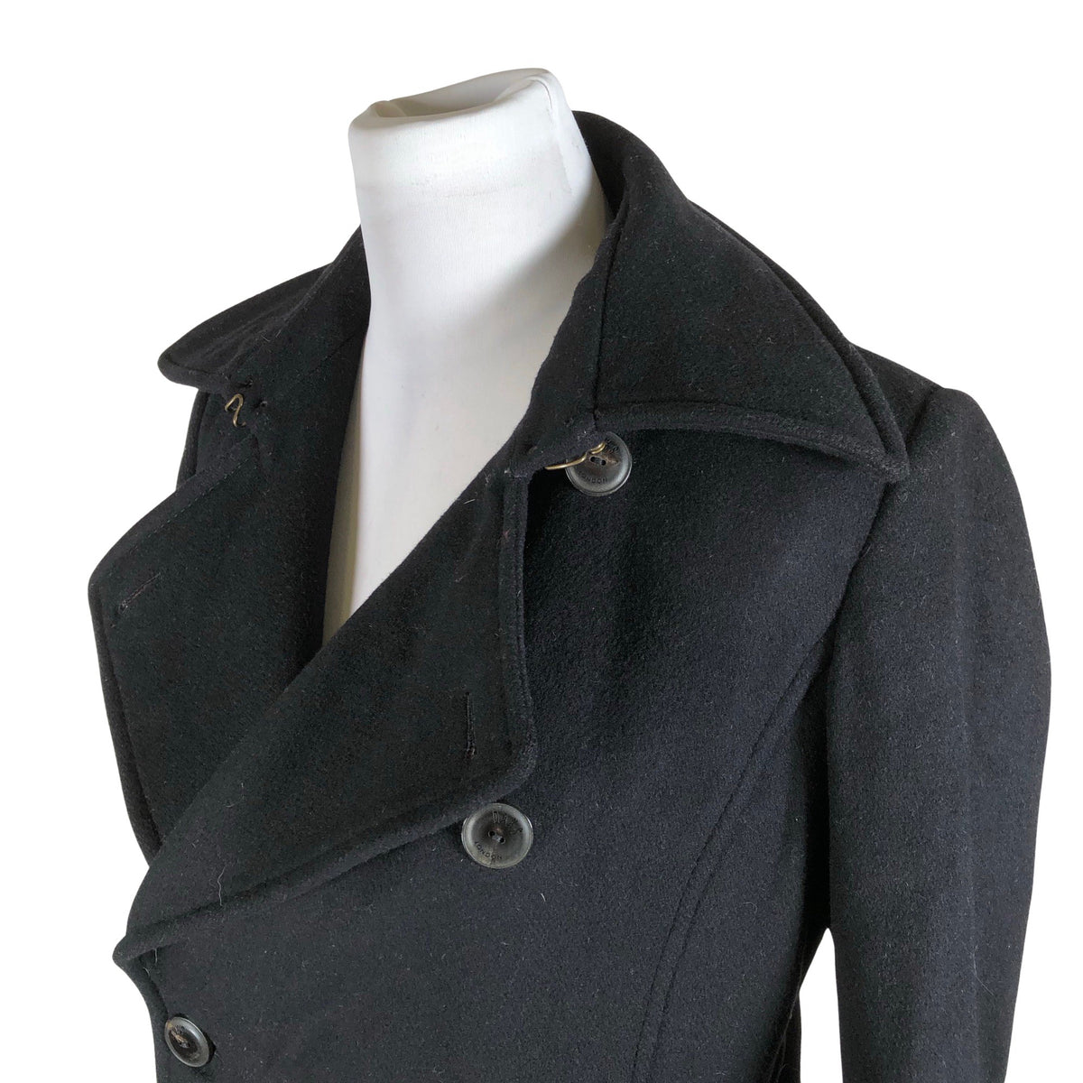 Unisex Daks London - Villane mantel, suurus 34 - Must (3)