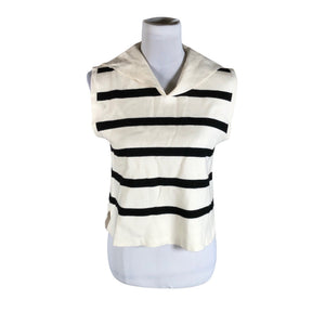 Unisex Massimo Dutti - Kootud vest, suurus 40 - Looduslik valge (1)