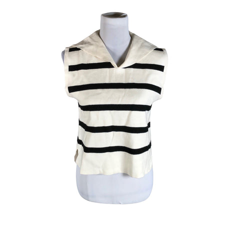 Unisex Massimo Dutti - Kootud vest, suurus 40 - Looduslik valge ()