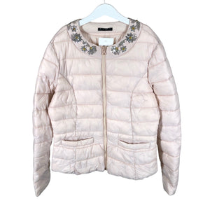 Unisex Sisley - Õhem talvejope, suurus 158 - 164 - Heleroosa (1)