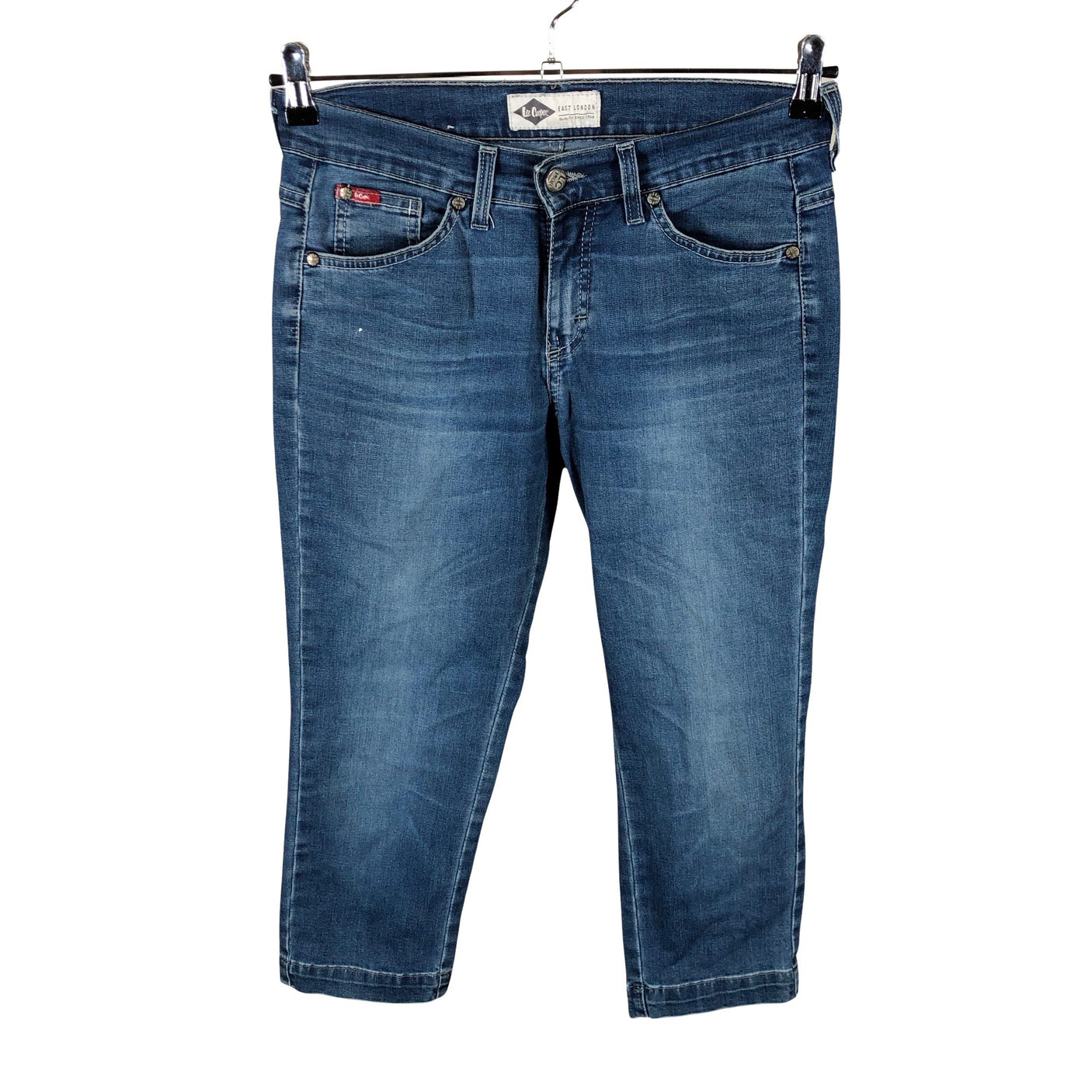 Unisex Lee Cooper - Teksast poolpikad püksid, suurus W28 - Sinine (1)