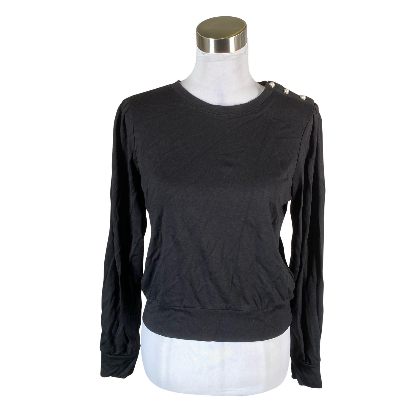 Unisex Holly & Whyte by Lindex - Trikotaažist pluus, suurus 36 - Must (1)