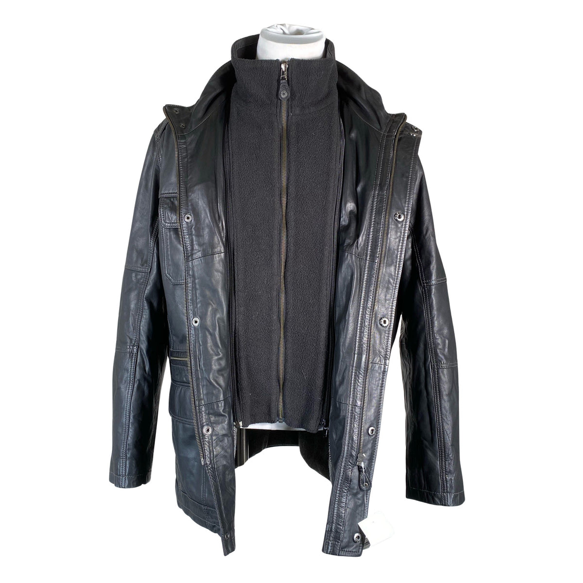 Unisex Brandt - Nahktagi, suurus L - Must (3)