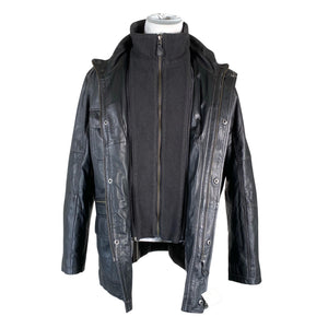 Unisex Brandt - Nahktagi, suurus L - Must (3)