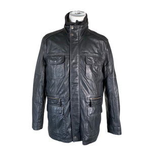 Unisex Brandt - Nahktagi, suurus L - Must (1)