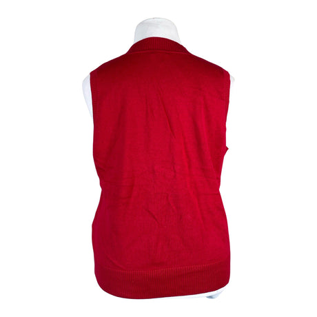 Unisex S.T.I - Kootud vest, suurus 44 - Punane (2)
