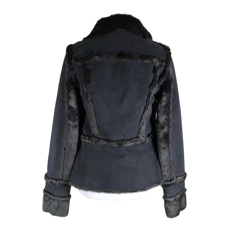 Unisex Pianurastudio - Kunstkarusnahast mantel, suurus 36 - Must (2)