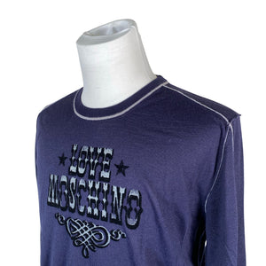 Unisex Love Moschino - Kampsun, suurus XL - Sinine (3)
