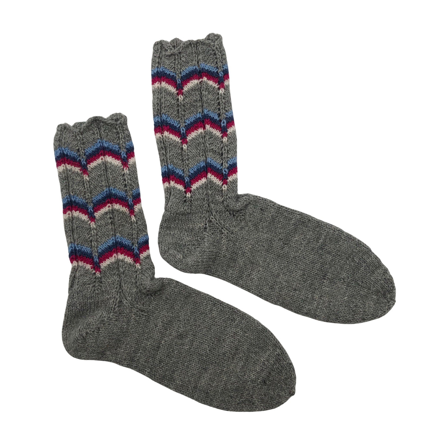 Unisex Handmade - Villased sokid, suurus 41 - Hall (1)