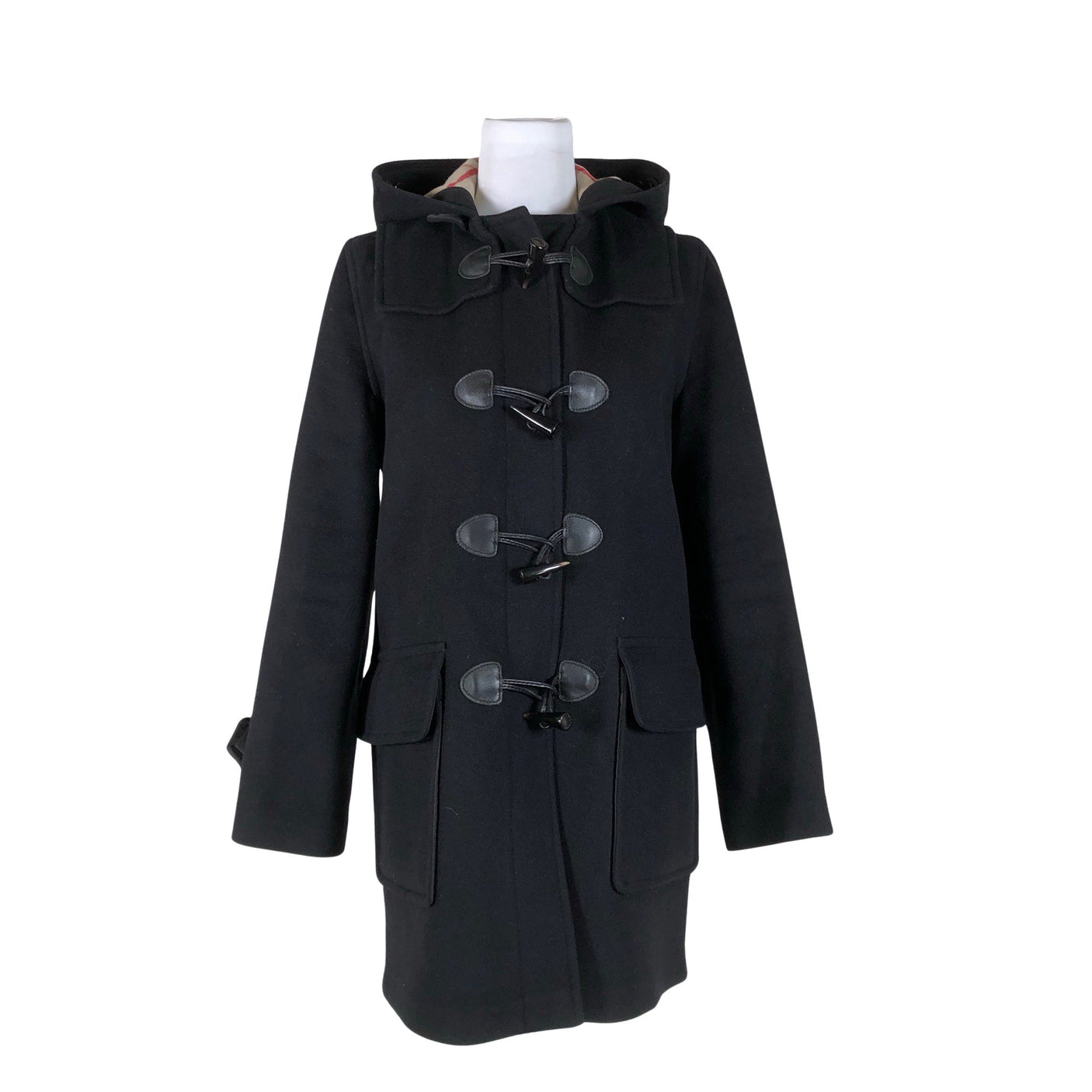 Unisex Burberry Brit - Villane mantel, suurus 36 - Must (1)