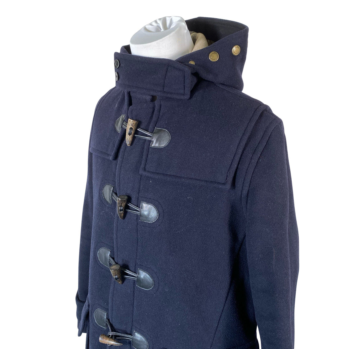 Unisex Burberry Brit - Villane mantel, suurus M - Sinine (3)
