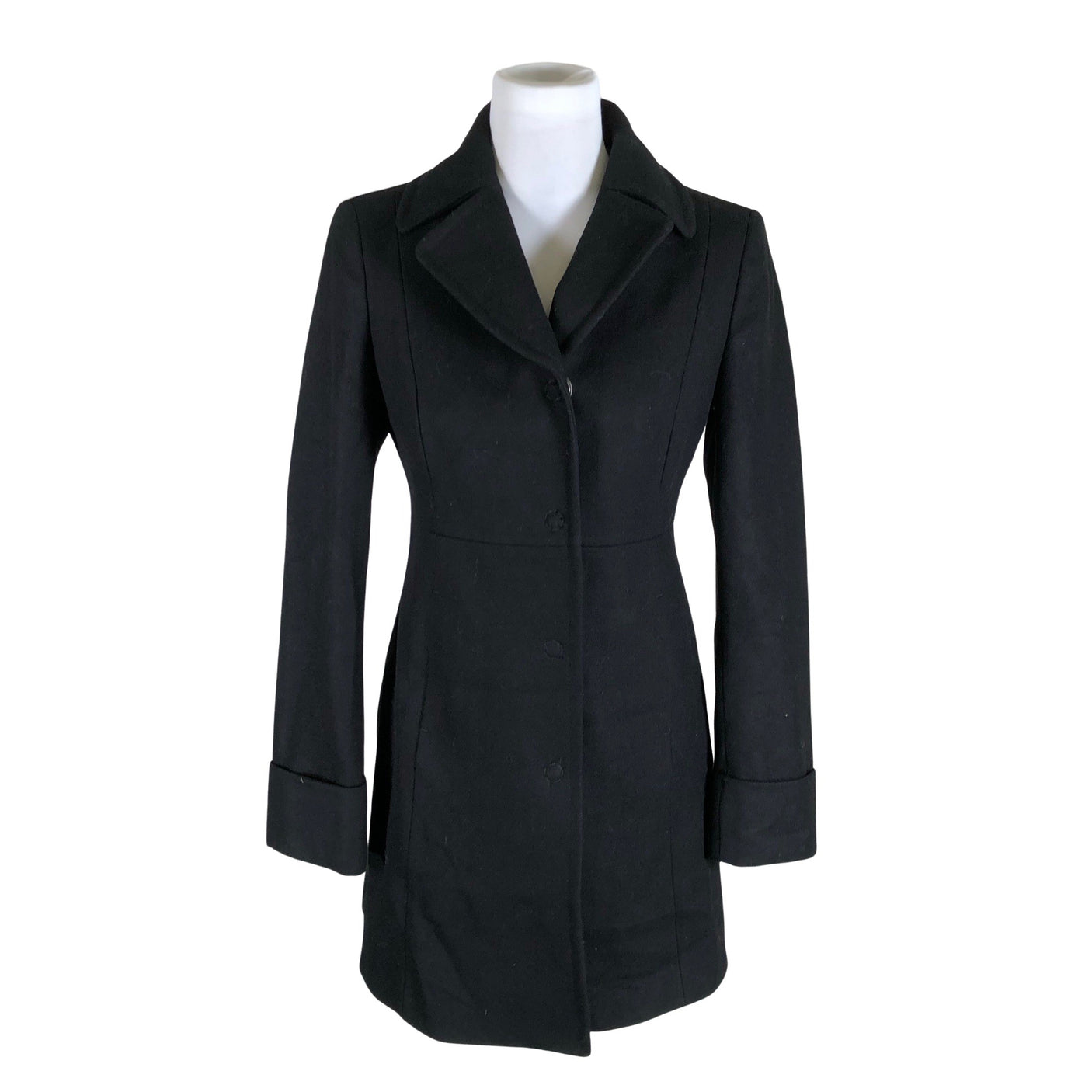 Unisex Benetton - Villane mantel, suurus 36 - Must (1)