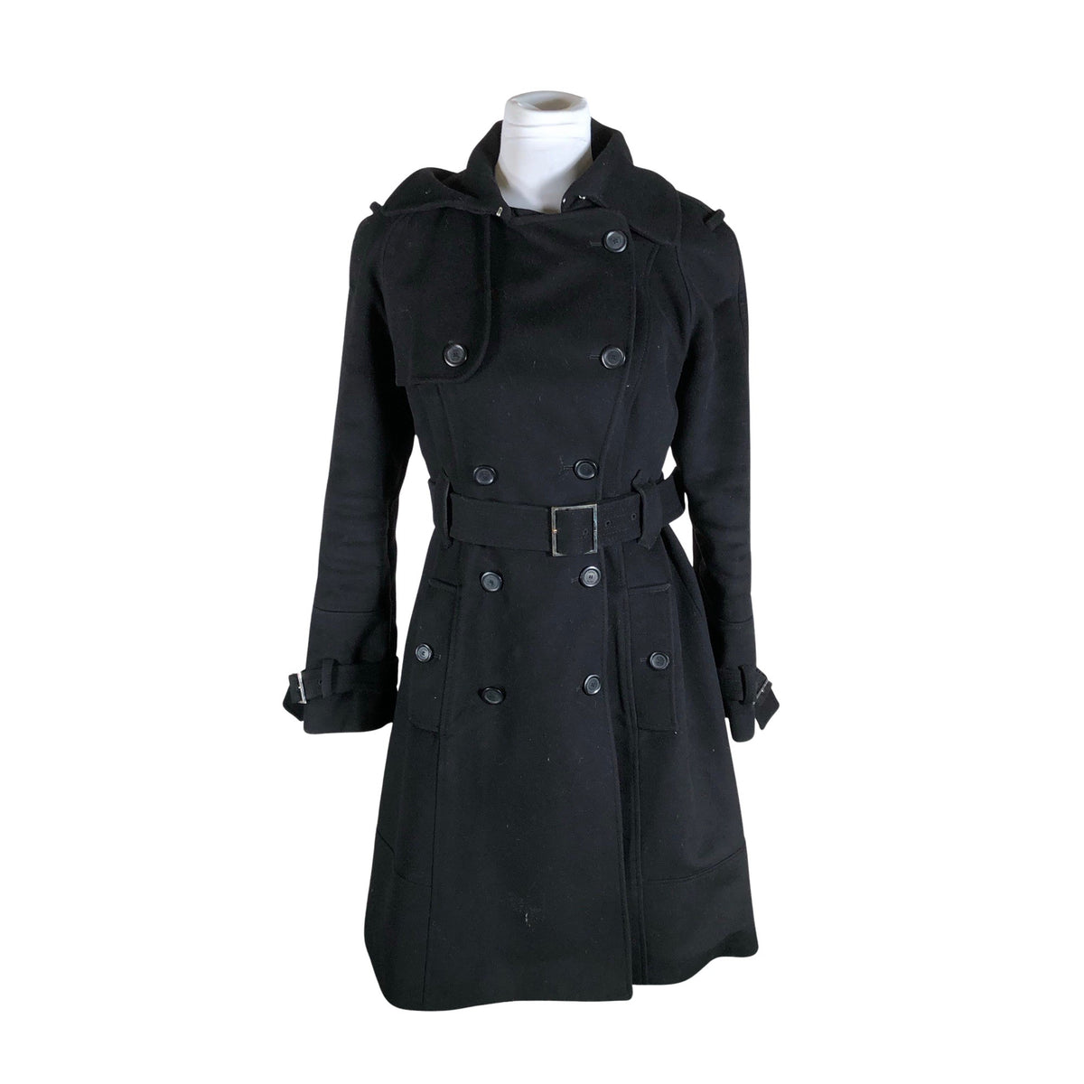 Unisex Karen Millen - Villane mantel, suurus 40 - Must (1)