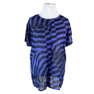 Unisex Marimekko - Lühikeste käistega pluus, suurus 42 - Sinine (1)