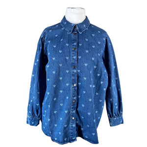 Unisex Zizzi - Teksasärk, suurus 50 - Sinine (1)