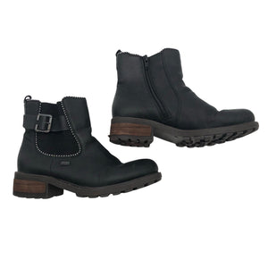 Unisex Rieker - Poolsaapad, suurus 38 - Must (1)