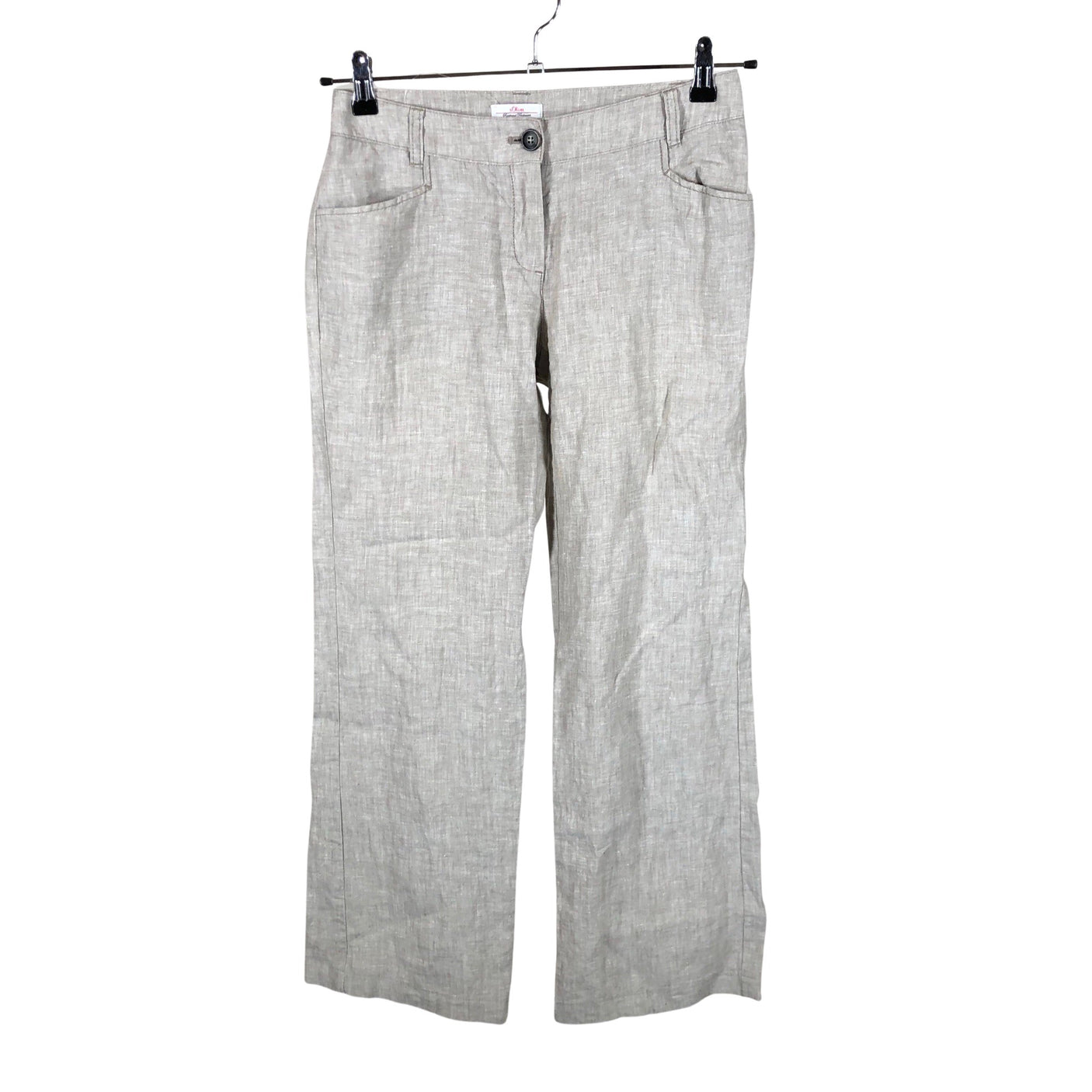 Unisex s.Oliver - Mittevenivad püksid, suurus 34 - Hall (1)