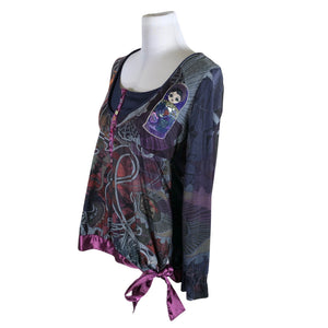 Unisex Desigual - Trikotaažist tuunika, suurus 40 - Lilla (2)