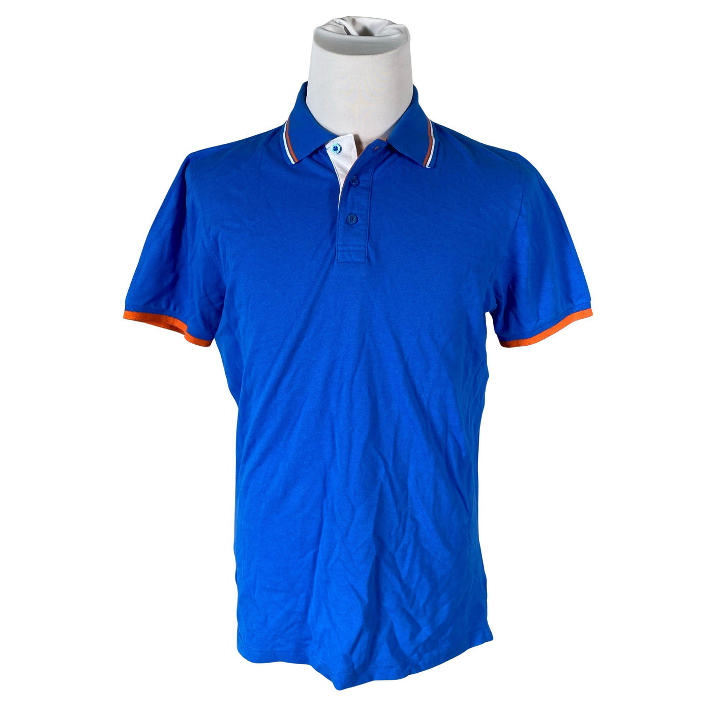 Unisex Cotton & Silk - Polosärk, suurus XL - Sinine (1)