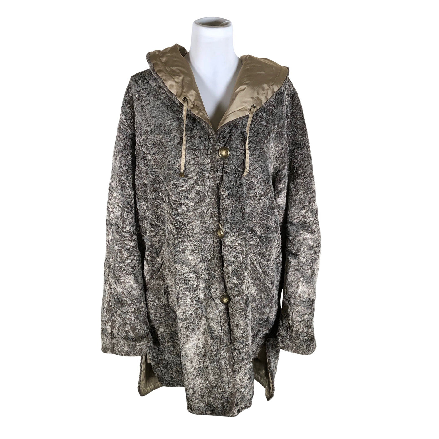Unisex Club Line - Kunstkarusnahast mantel, suurus 40 - Pruun (1)