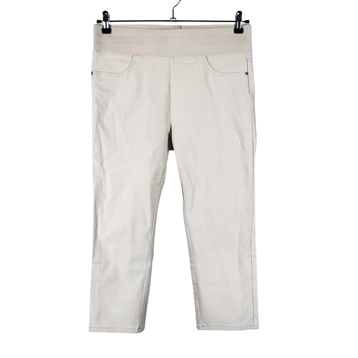Unisex Free Quent - Teksast poolpikad püksid, suurus 40 - Beige (1)