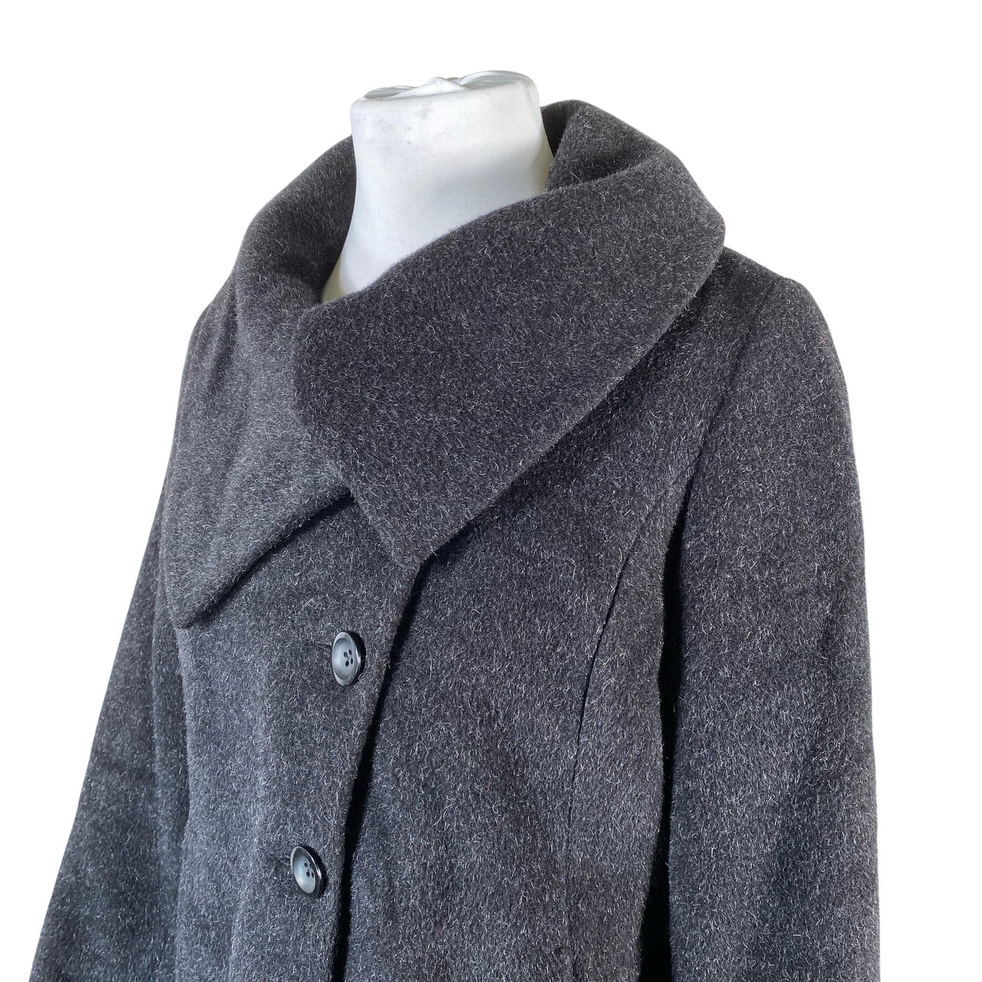 Unisex Milo - Villane mantel, suurus 44 - Must (2)