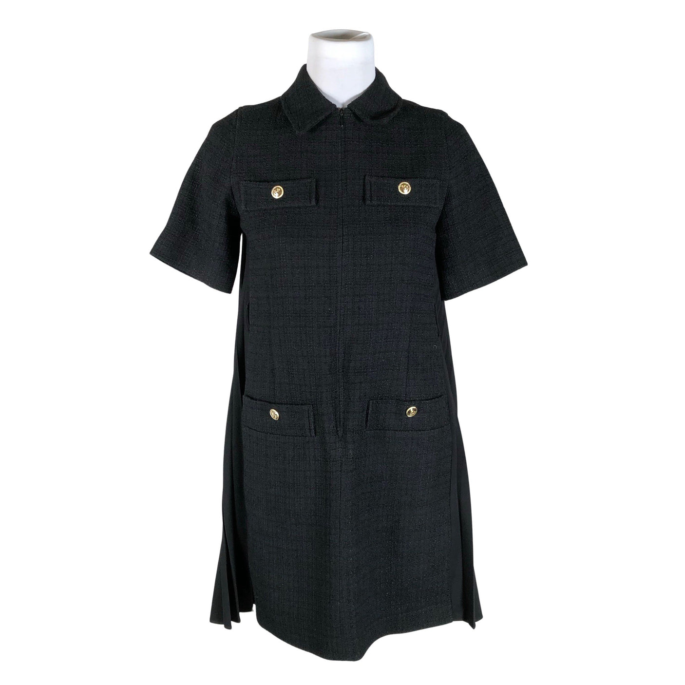 Unisex Sandro Paris - Mitteveniv kleit, suurus 34 - Must (1)
