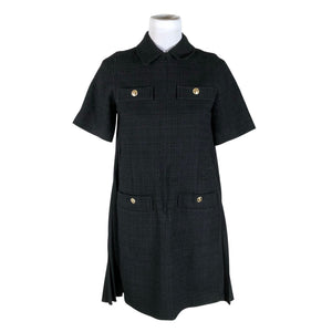 Unisex Sandro Paris - Mitteveniv kleit, suurus 34 - Must (1)