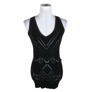 Unisex Marciano by Guess - Kootud vest, suurus 36 - Must (1)