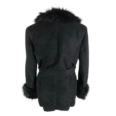 Unisex Morgan - Kunstkarusnahast mantel, suurus 40 - Must (2)