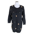 Unisex Punt Roma - Kootud kleit, suurus 38 - Must ()