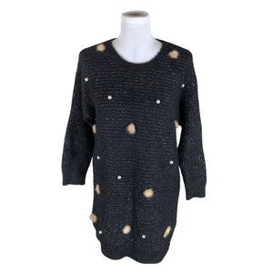 Unisex Punt Roma - Kootud kleit, suurus 38 - Must (1)