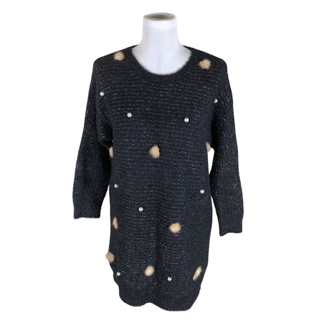 Unisex Punt Roma - Kootud kleit, suurus 38 - Must ()