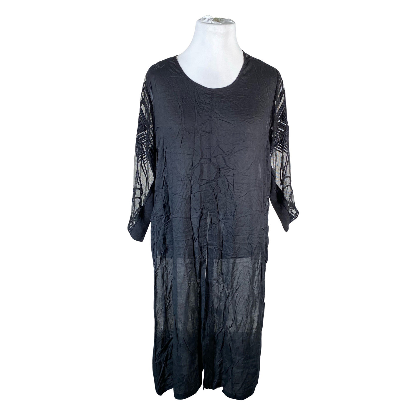 Unisex Nü - Õhuke kleit, suurus 42 - Must (1)