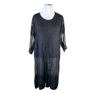 Unisex Nü - Õhuke kleit, suurus 42 - Must (1)