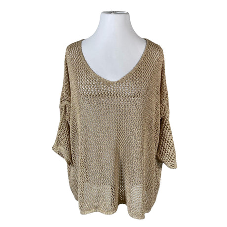 Unisex Bohemiana - Kootud tuunika, suurus One size - Beige ()