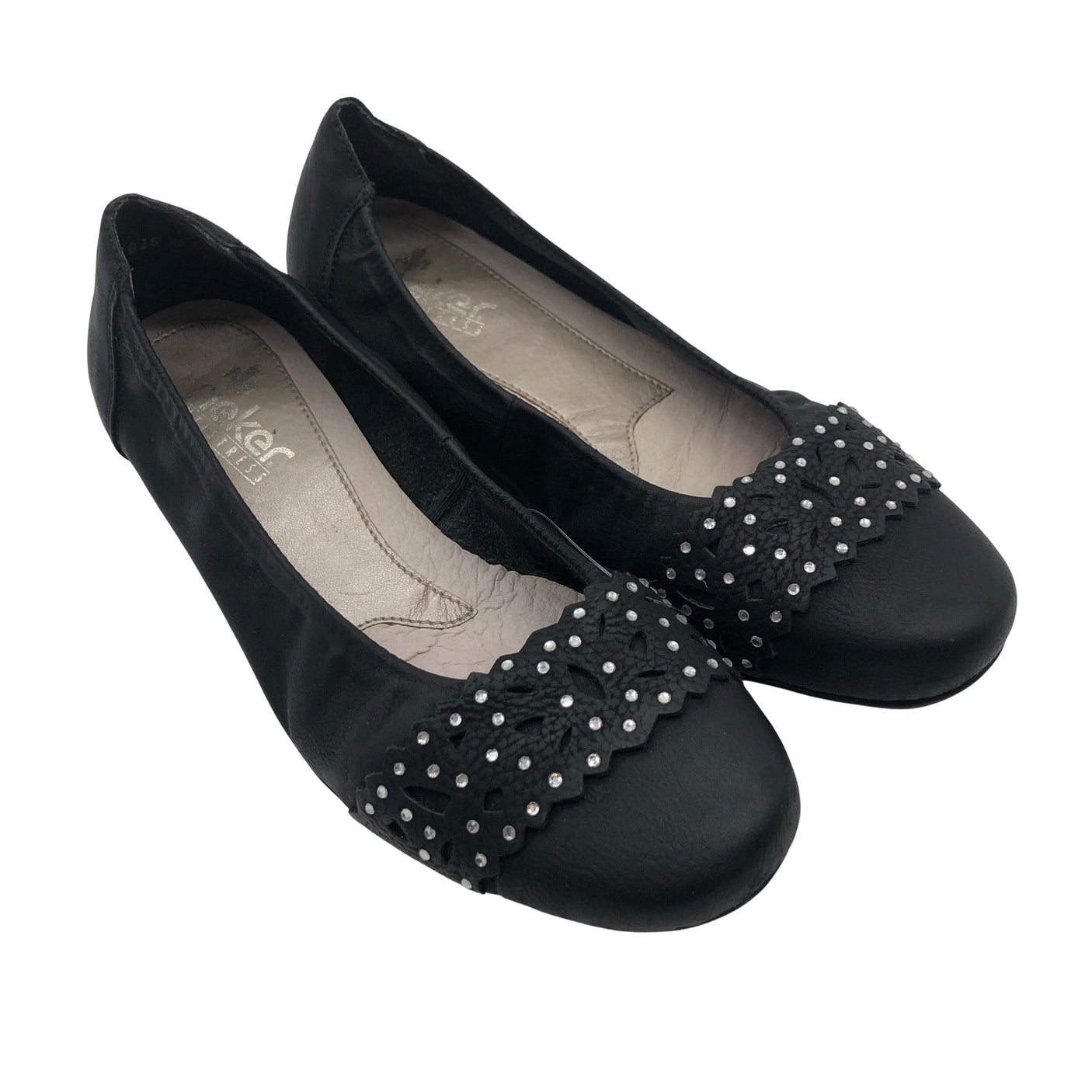 Unisex Rieker - Baleriinad, suurus 37 - Must (2)