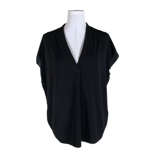 Unisex by Malene Birger - Lühikeste käistega pluus, suurus 34 - Must (1)