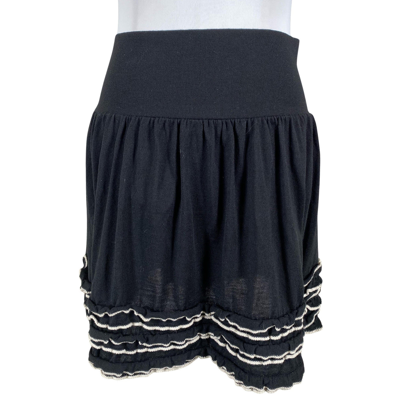 Unisex Red Valentino - Kootud seelik, suurus 36 - Must (2)