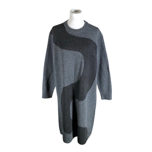 Unisex Uniqlo - Kootud kleit, suurus 40 - Hall (1)