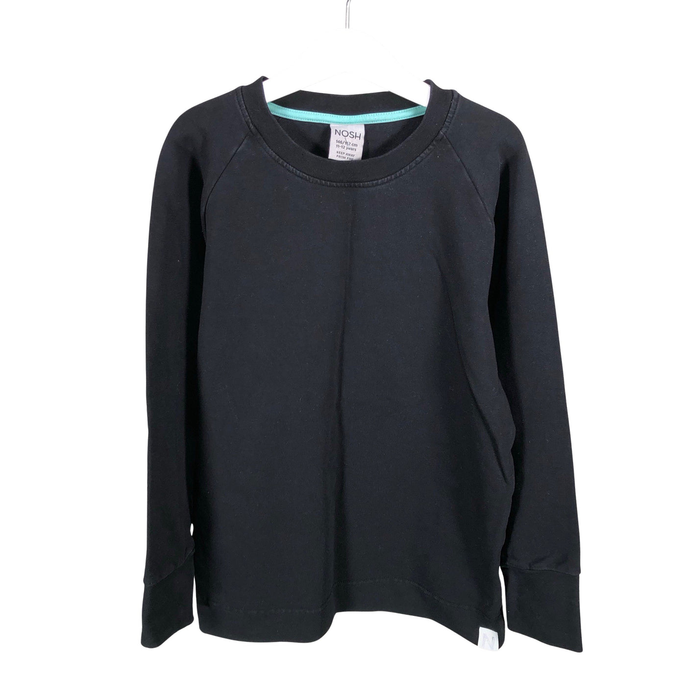 Unisex NOSH - Dressikangast pluus, suurus 146 - 152 - Must (1)