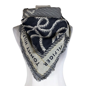Unisex Tommy Hilfiger - Õhuke sall, suurus Maxi - Sinine (1)