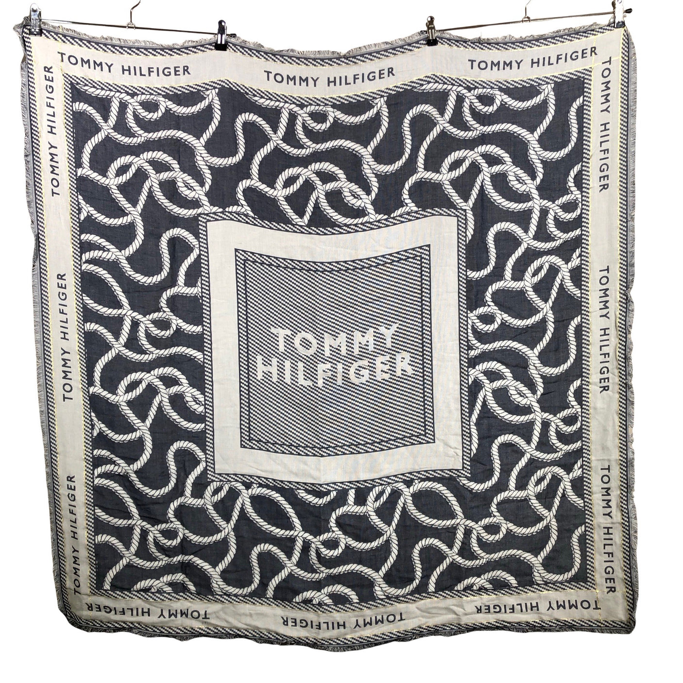 Unisex Tommy Hilfiger - Õhuke sall, suurus Maxi - Sinine (2)