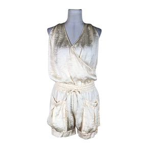 Unisex Sisley - Lühike pükskostüüm, suurus 38 - Looduslik valge (1)