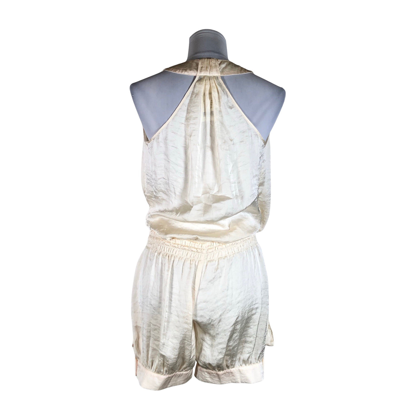 Unisex Sisley - Lühike pükskostüüm, suurus 38 - Looduslik valge (2)