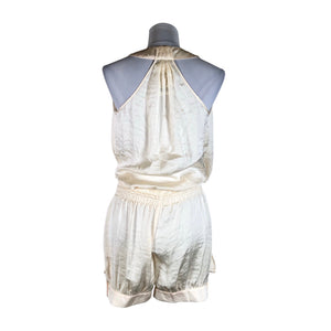 Unisex Sisley - Lühike pükskostüüm, suurus 38 - Looduslik valge (2)