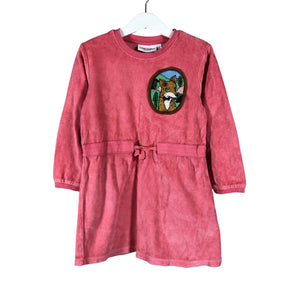 Unisex Mini Rodini - Trikotaažist kleit, suurus 104 - 110 - Roosa (1)