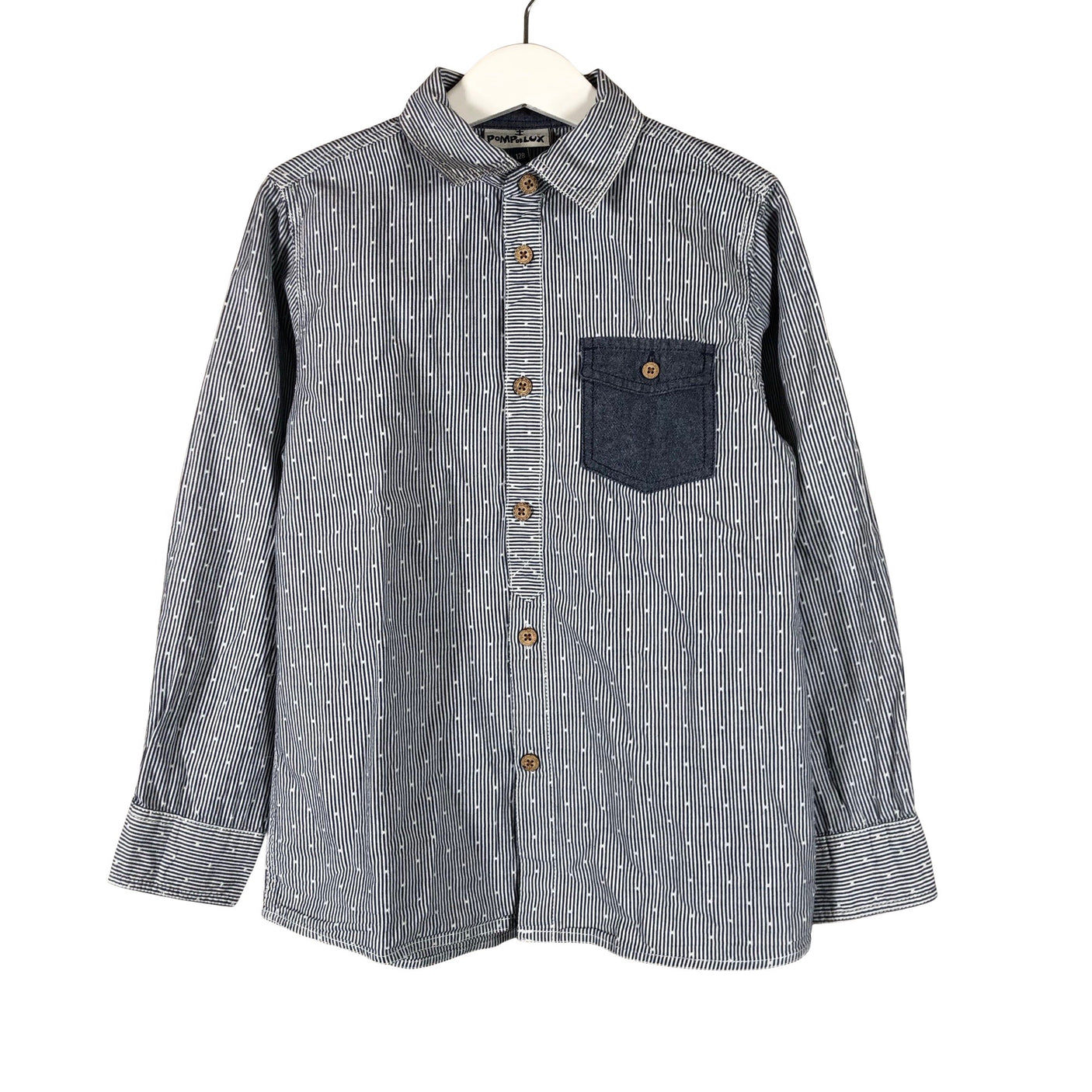 Unisex POMPdeLUX - Triiksärk, suurus 122 - 128 - Helesinine (1)